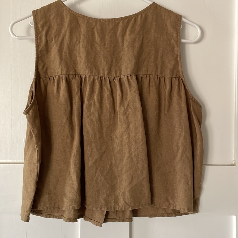 Ozma Emmy Top in Laundered Linen - Picture 5 of 7